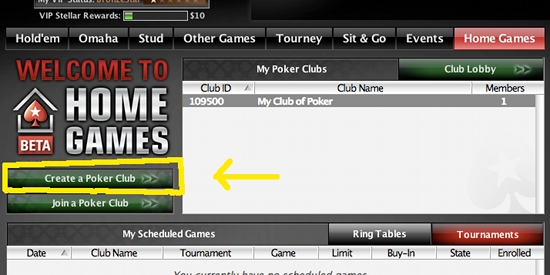 Create A Poker Club